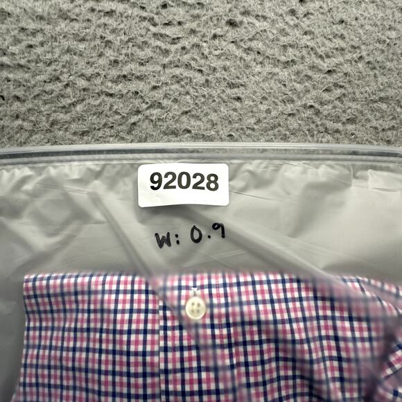 Polo Ralph Lauren Plaid Pink Navy Long Sleeve Button Down Shirt Mens XXL Pony - Picture 9 of 9